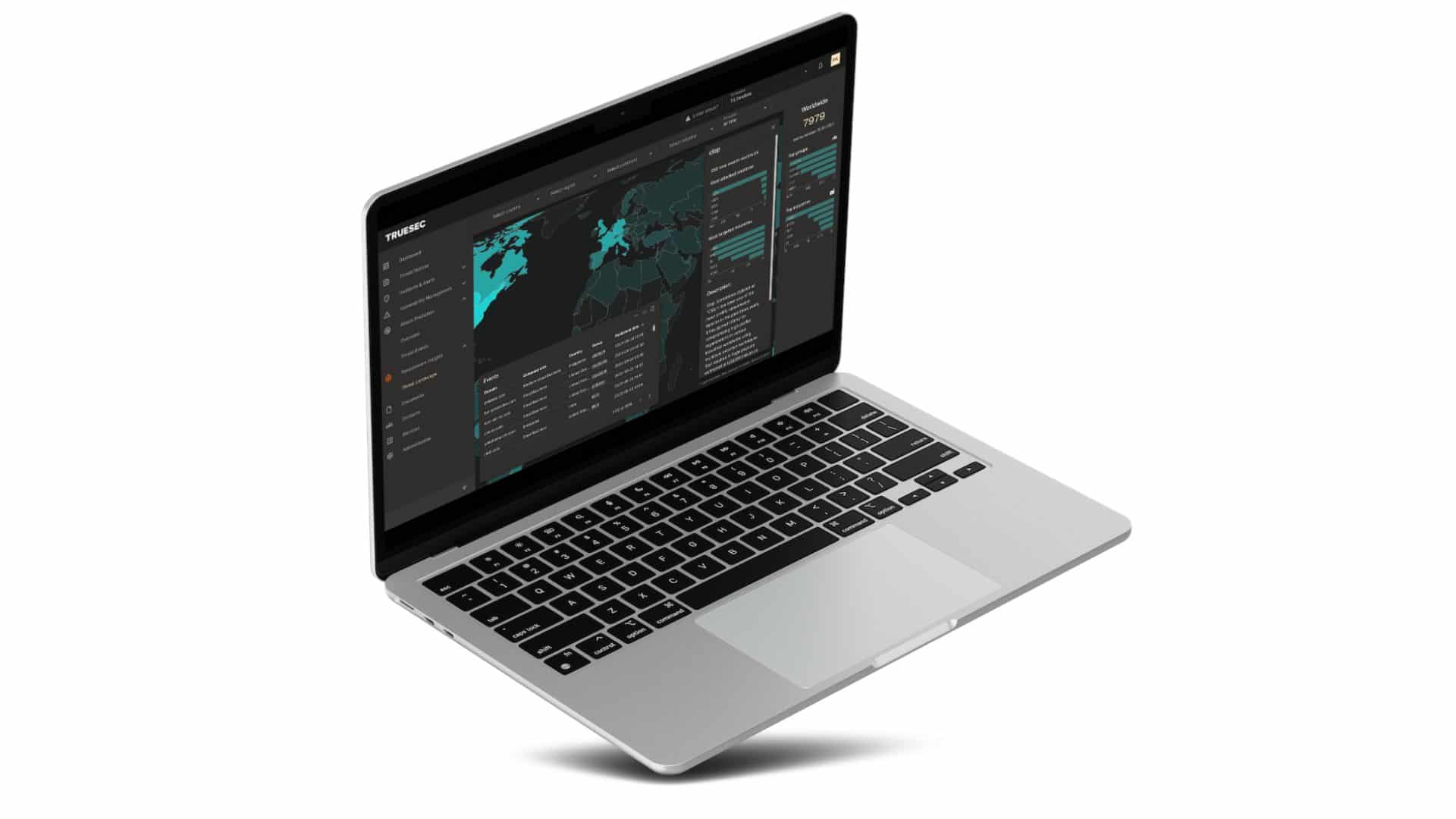 Truesec Cybersecurity Platform Interface Showing Unified Management Dashboard